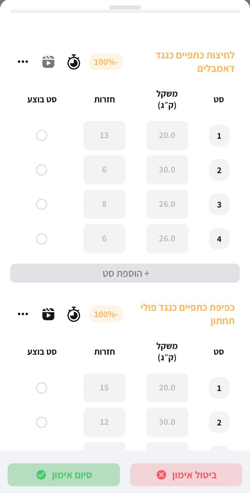 מבט מבפנים - תהליך האימונים